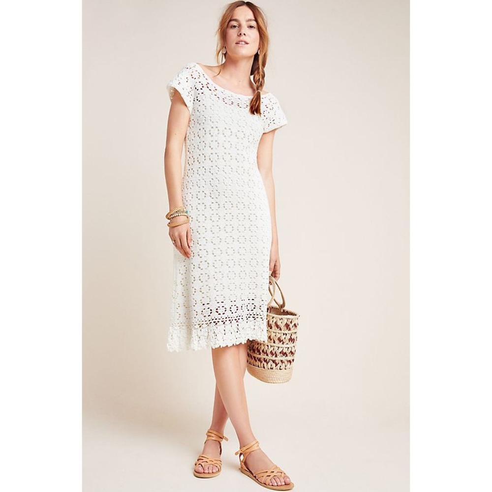 🦋NWT🦋✨ Anthropologie✨ crochet midi dress